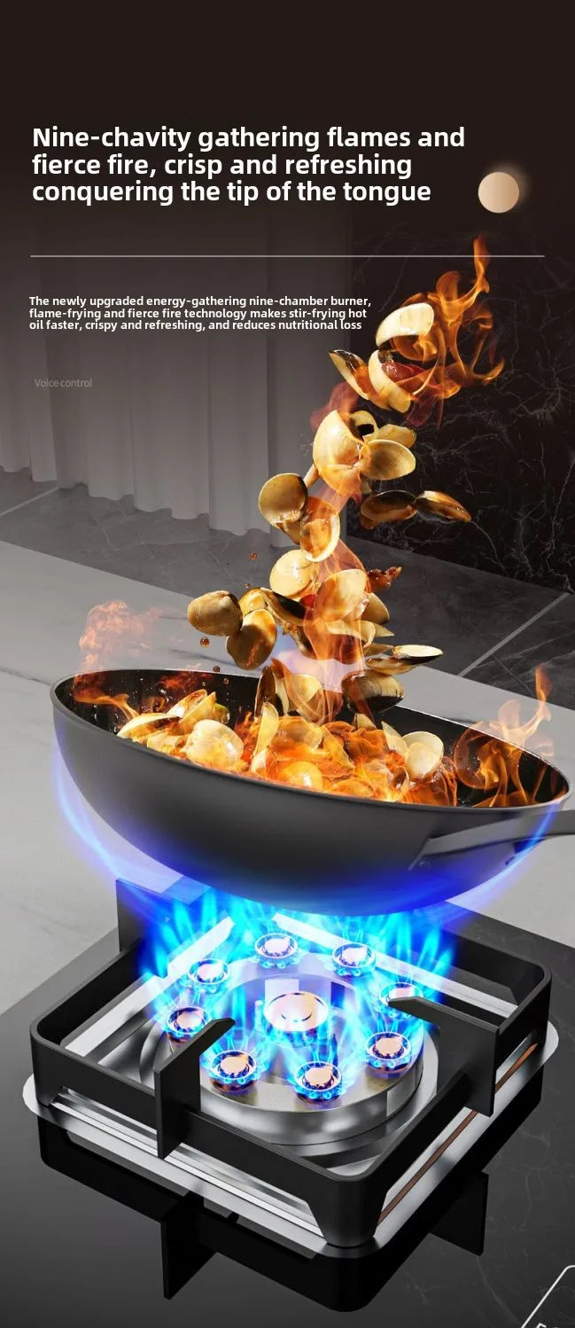 Piano Cottura a Gas 3 Fuochi ad Alta Potenza da Incasso o Appoggio per Cucina - GPL e Metano