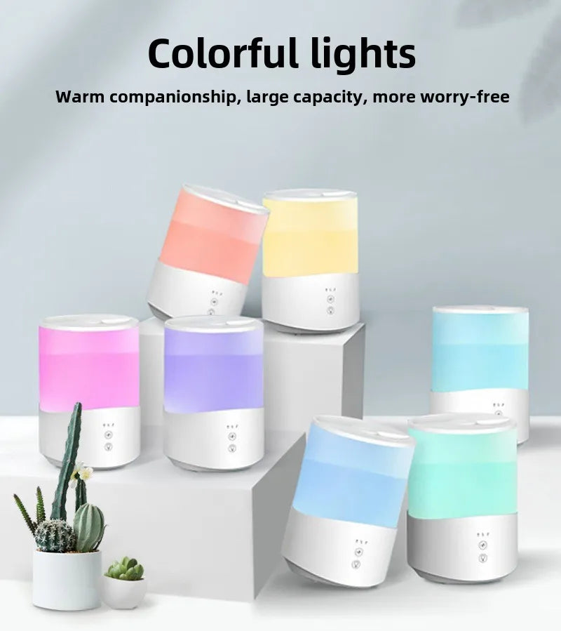 Umidificatore Ultrasonico 2.5L con Aromaterapia - Nebulizzazione Silenziosa per Casa e Ufficio