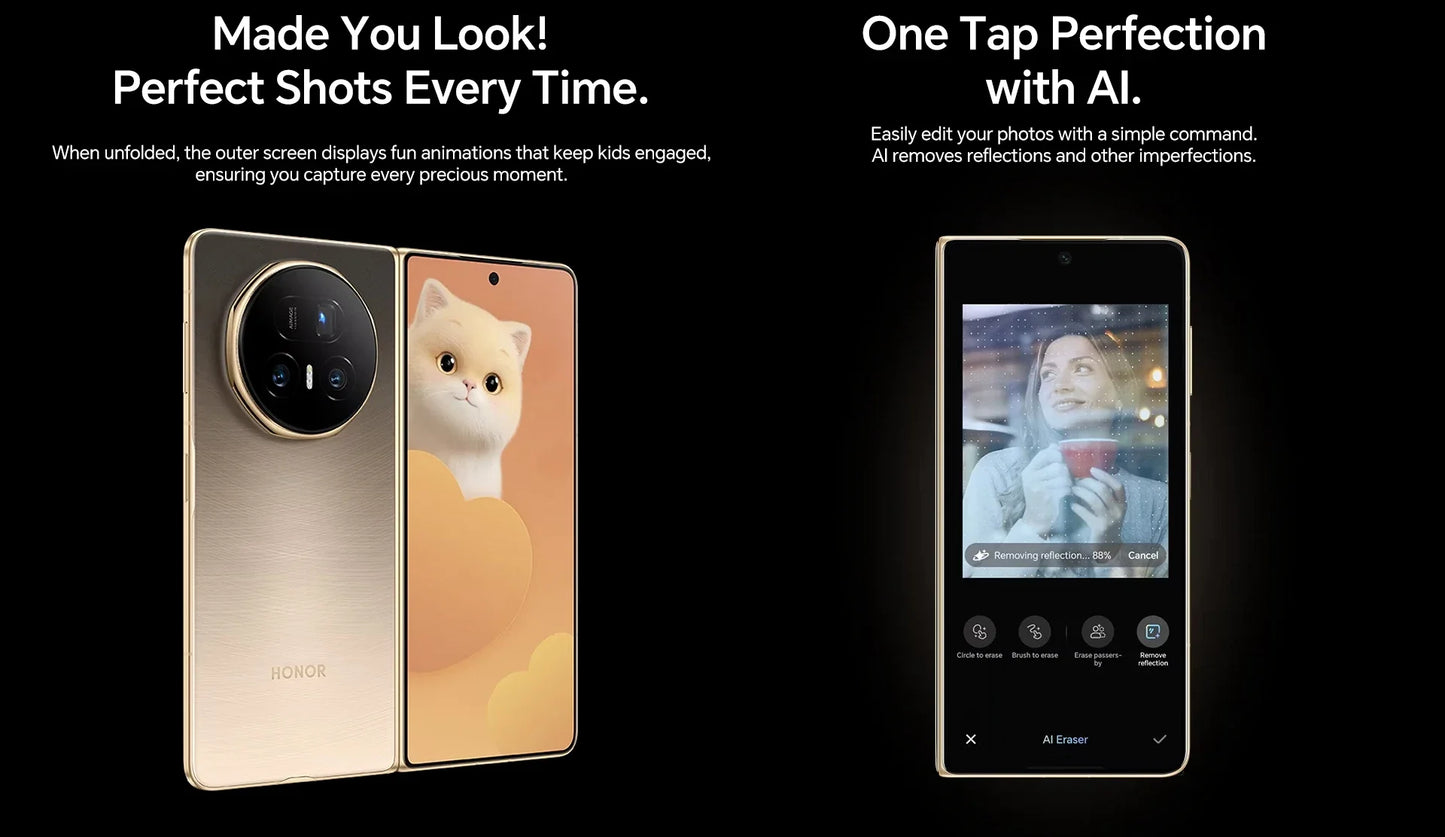 Honor Magic V5 5G - Smartphone Pieghevole con Display OLED 7.95" e Snapdragon 8 Elite