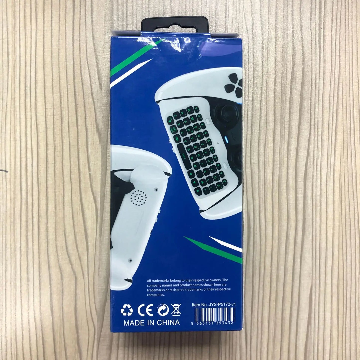 Tastiera Bluetooth per Controller PS5 - Wireless con Retroilluminazione Verde e Speaker Integrato