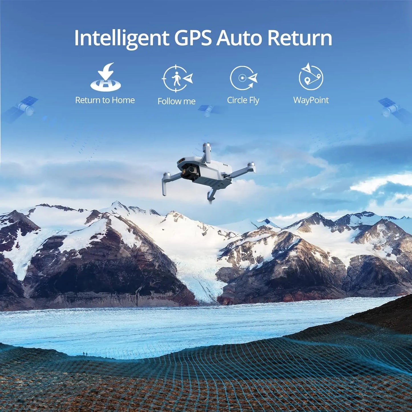 Drone GPS 4K Potensic ATOM SE - Gimbal Monoasse, Sotto 249g, Portata 4km