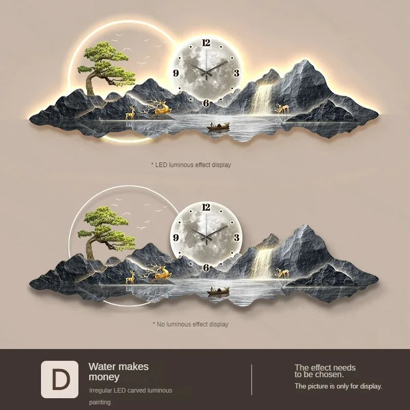 Orologio da Parete LED di Design Minimalista Nordico