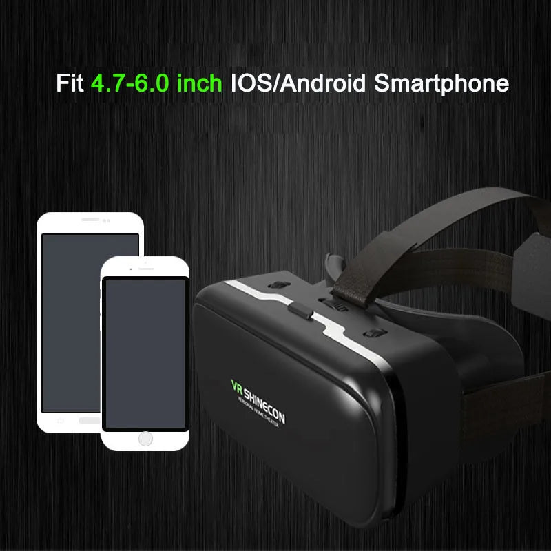 VR Shinecon 10.0 - Visore Realtà Virtuale 3D per Smartphone con Cuffie Integrate