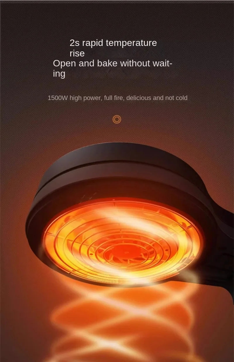 Griglia Elettrica Barbecue Senza Fumo Rotante Multifunzione per Interni