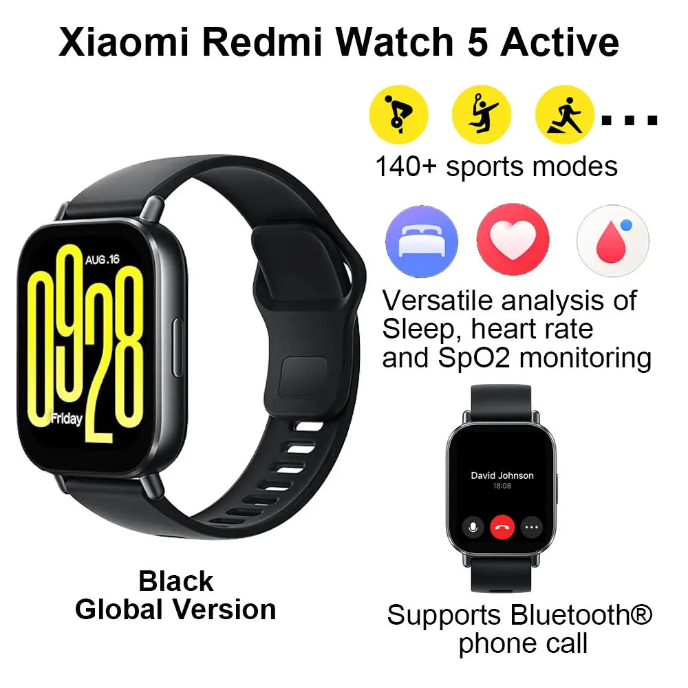 Xiaomi Redmi Watch 5 Active - Smartwatch con Display LCD 2" e Chiamate Bluetooth