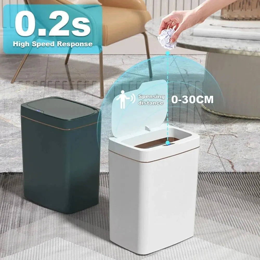 Cestino Intelligente per Bagno con Insaccamento Automatico 15L