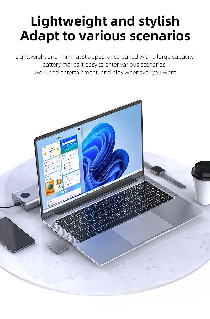 Laptop Windows 11 Pro Intel i7-7500U | 12GB RAM | SSD fino a 2TB | Notebook Professionale per Ufficio e Studio