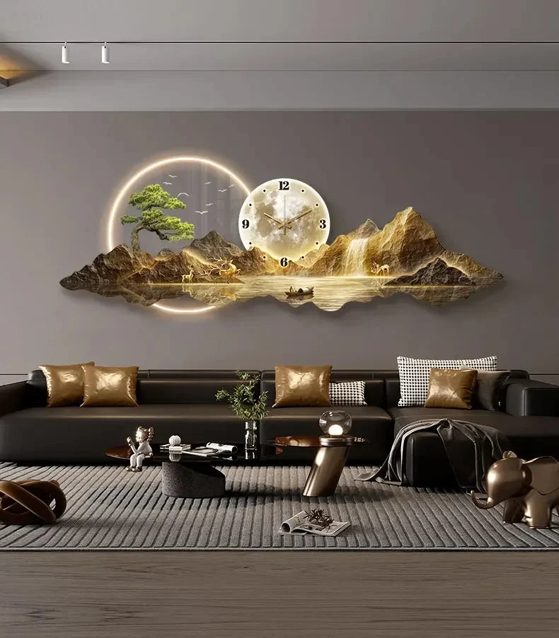 Orologio da Parete LED di Design Minimalista Nordico