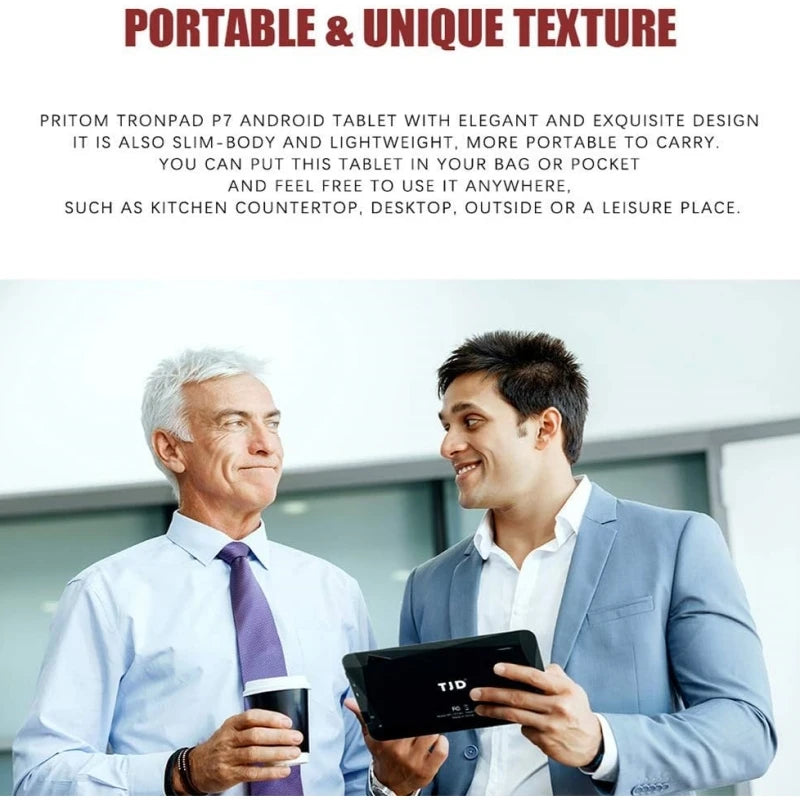 Tablet Android 10 da 7" - 2GB RAM 16GB ROM, IPS 1024x600, Dual Camera, WiFi