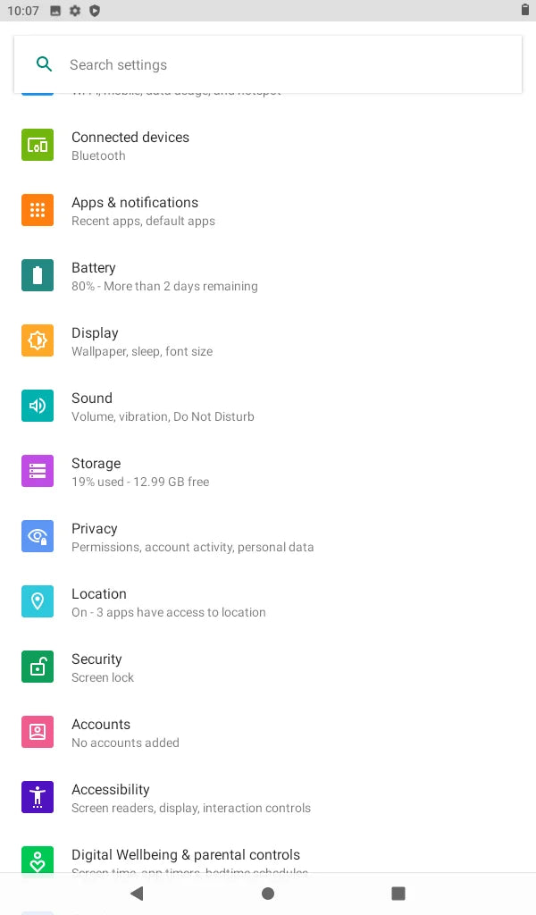 Tablet Android 10 da 7" - 2GB RAM 16GB ROM, IPS 1024x600, Dual Camera, WiFi