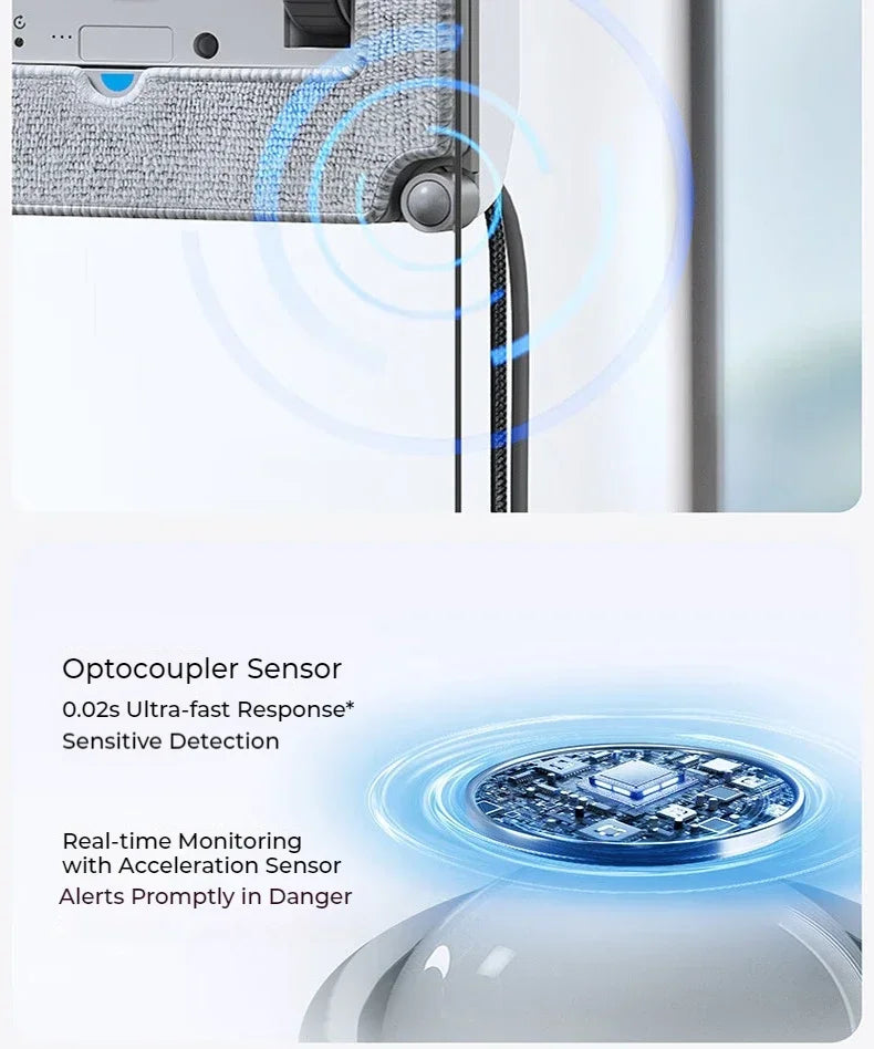 Robot Lavavetri ECOVACS WINBOT AIR MINI - Aspirazione 8000Pa per Finestre Perfette