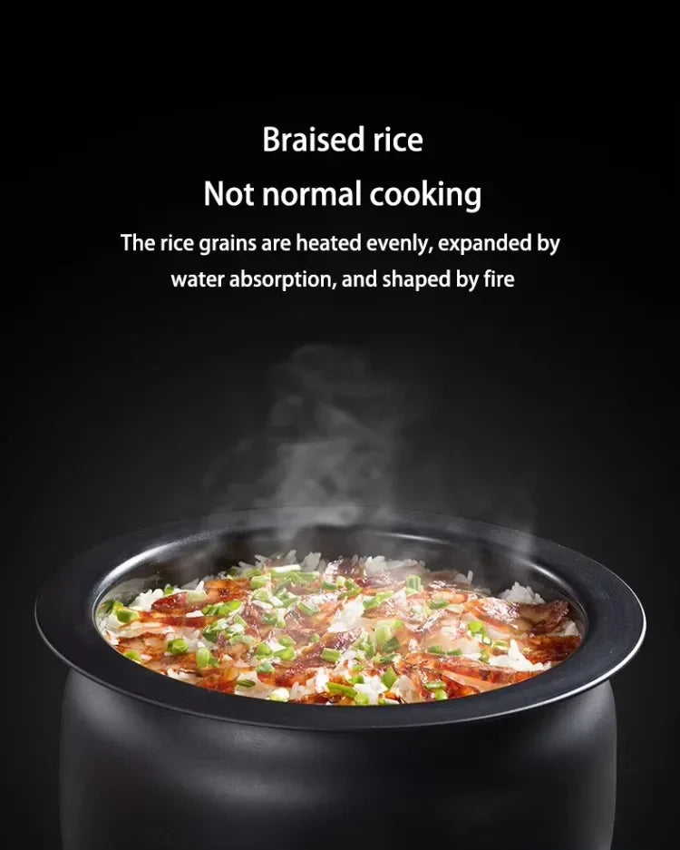 Wok Elettrico Automatico 2000W con Mescolamento Intelligente - Antiaderente, Multifunzione 220V