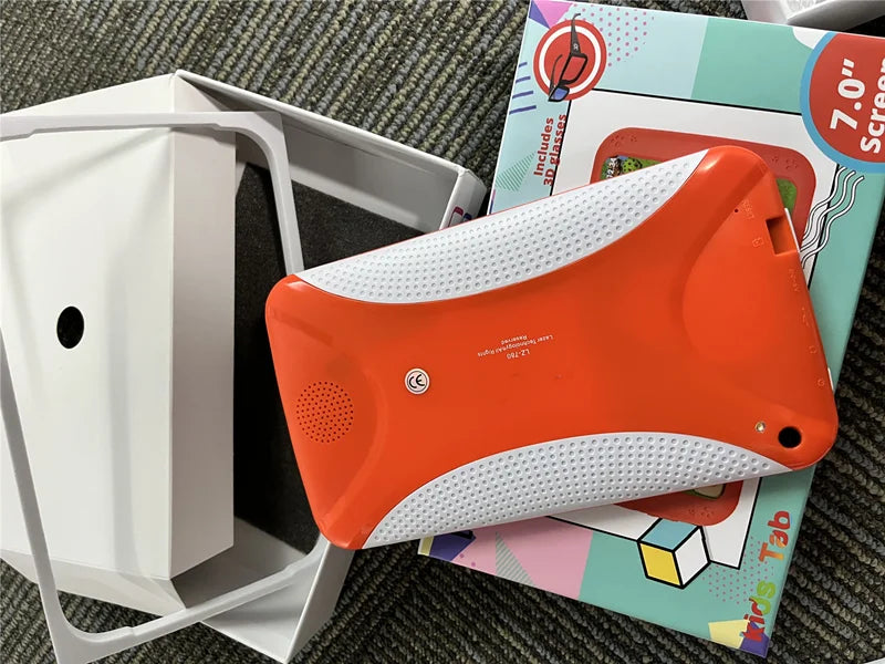 Tablet per Bambini Android 10.0 E98 7" - 1GB RAM 16GB ROM con Custodia Silicone e Doppia Fotocamera