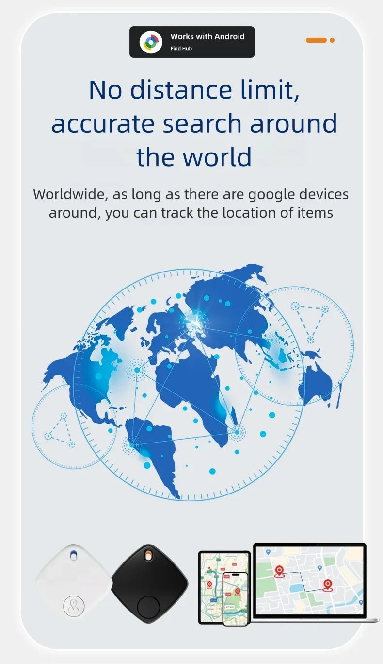 Localizzatore GPS Smart per Animali - Tracker Bluetooth Anti-Smarrimento iOS/Android