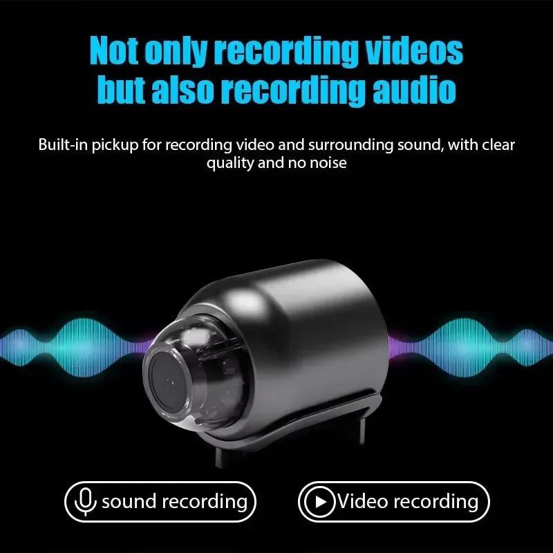 Mini Telecamera Spia X5 Wireless 1080P - Microcamera Nascosta con Visione Notturna e Rilevamento Movimento