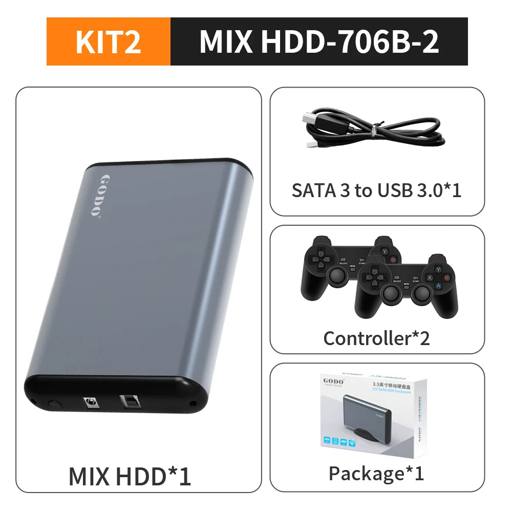 Console Retro Gaming Portatile 6TB - 65000+ Giochi 3D/AAA/Retro per PS5/PS4/PS3/PS2/Xbox/Switch