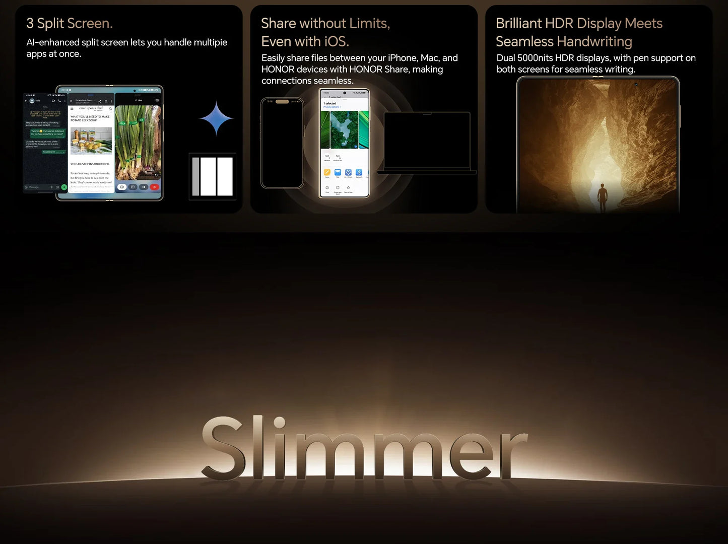 Honor Magic V5 5G - Smartphone Pieghevole con Display OLED 7.95" e Snapdragon 8 Elite