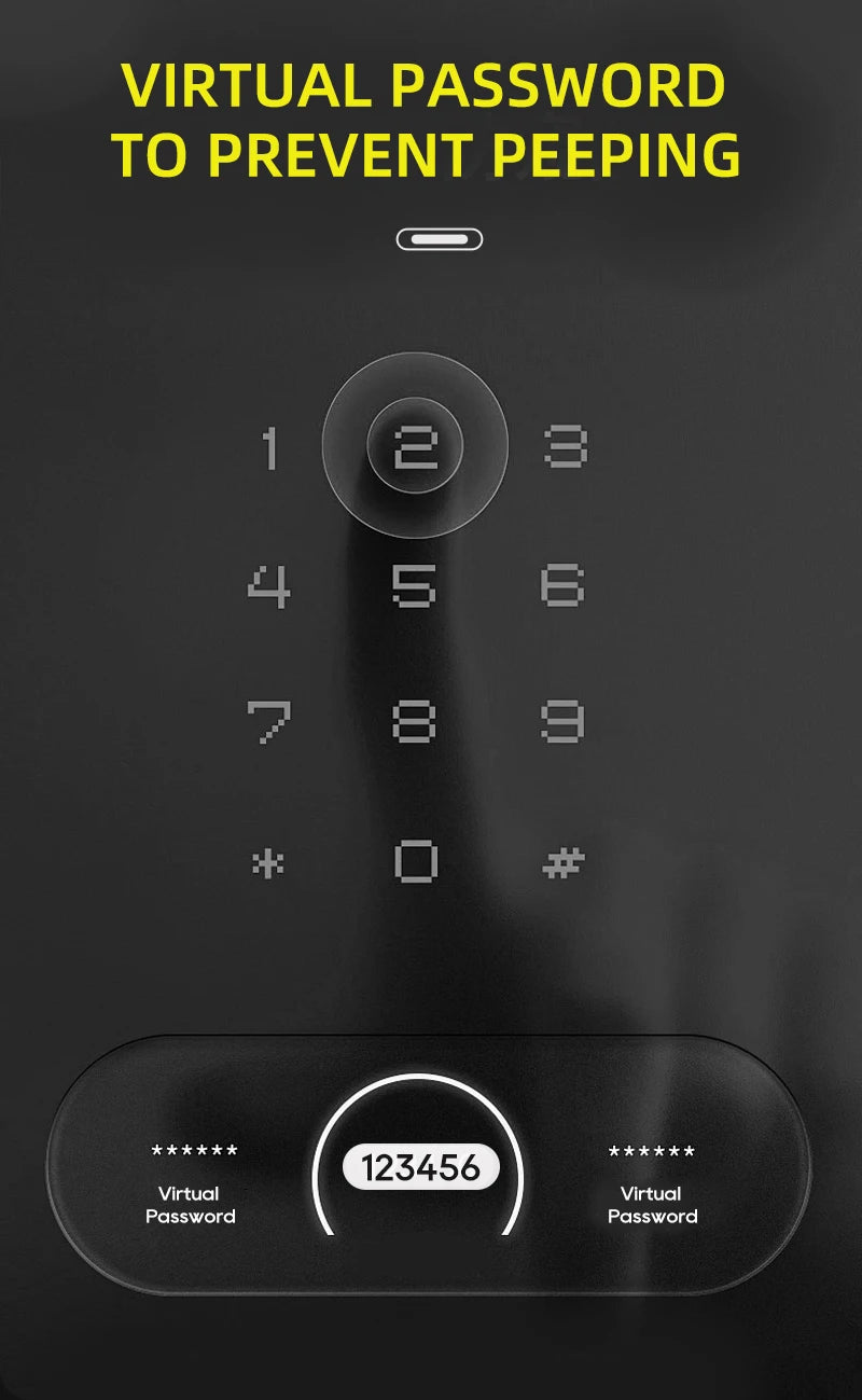 Serratura Smart con Riconoscimento Facciale 3D, Impronta Digitale e App Wishome