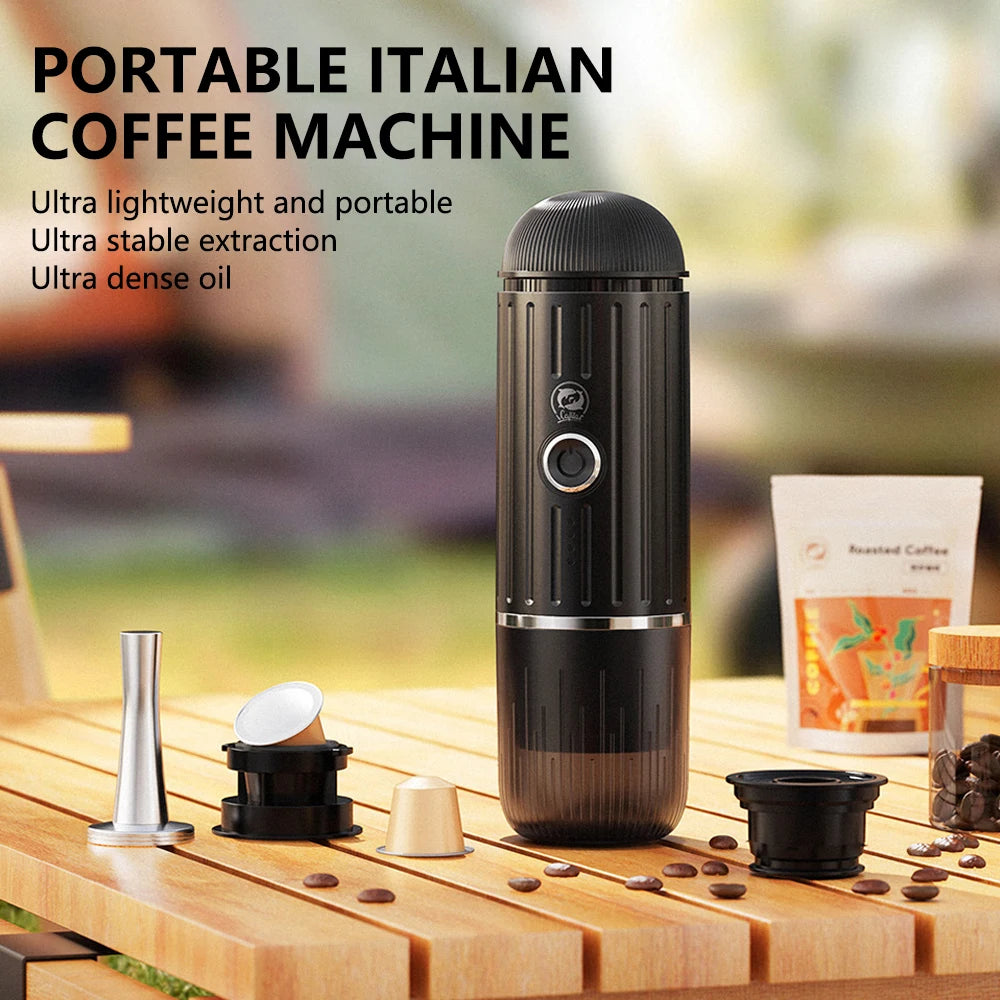 Macchina Caffè Espresso Portatile ICafilas ME2218 - 2 in 1 Capsule e Macinato, Riscaldamento Automatico