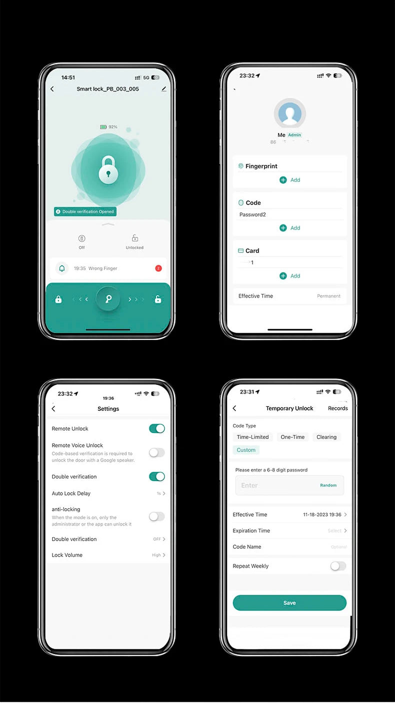 Serratura Smart RAYKUBE M5 con Impronta Digitale e App Tuya