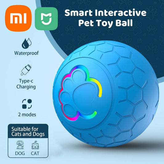 Xiaomi Smart Pet Ball Rechargeable LED Automatic Bounce Fun and Durable Interactive Toy for Daily Training of Dogs and Cats Ball