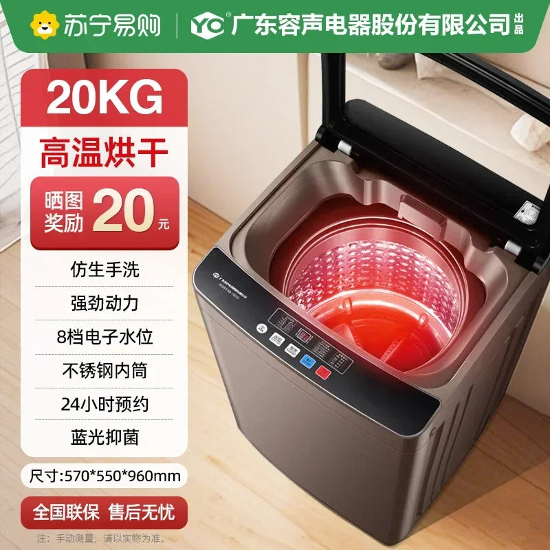 Lavatrice Automatica a Carica Dall'Alto 10-20KG - Lavaggio e Asciugatura Integrati