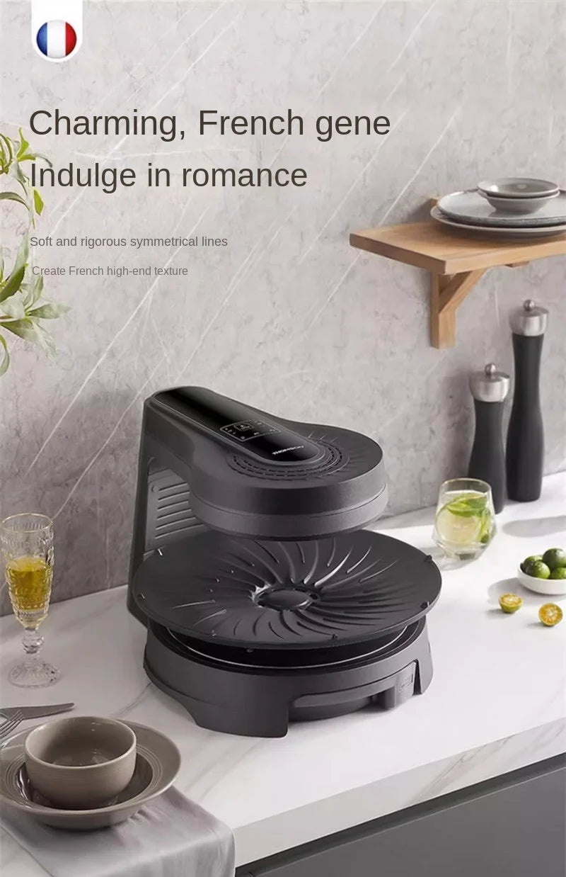 Griglia Elettrica Barbecue Senza Fumo Rotante Multifunzione per Interni