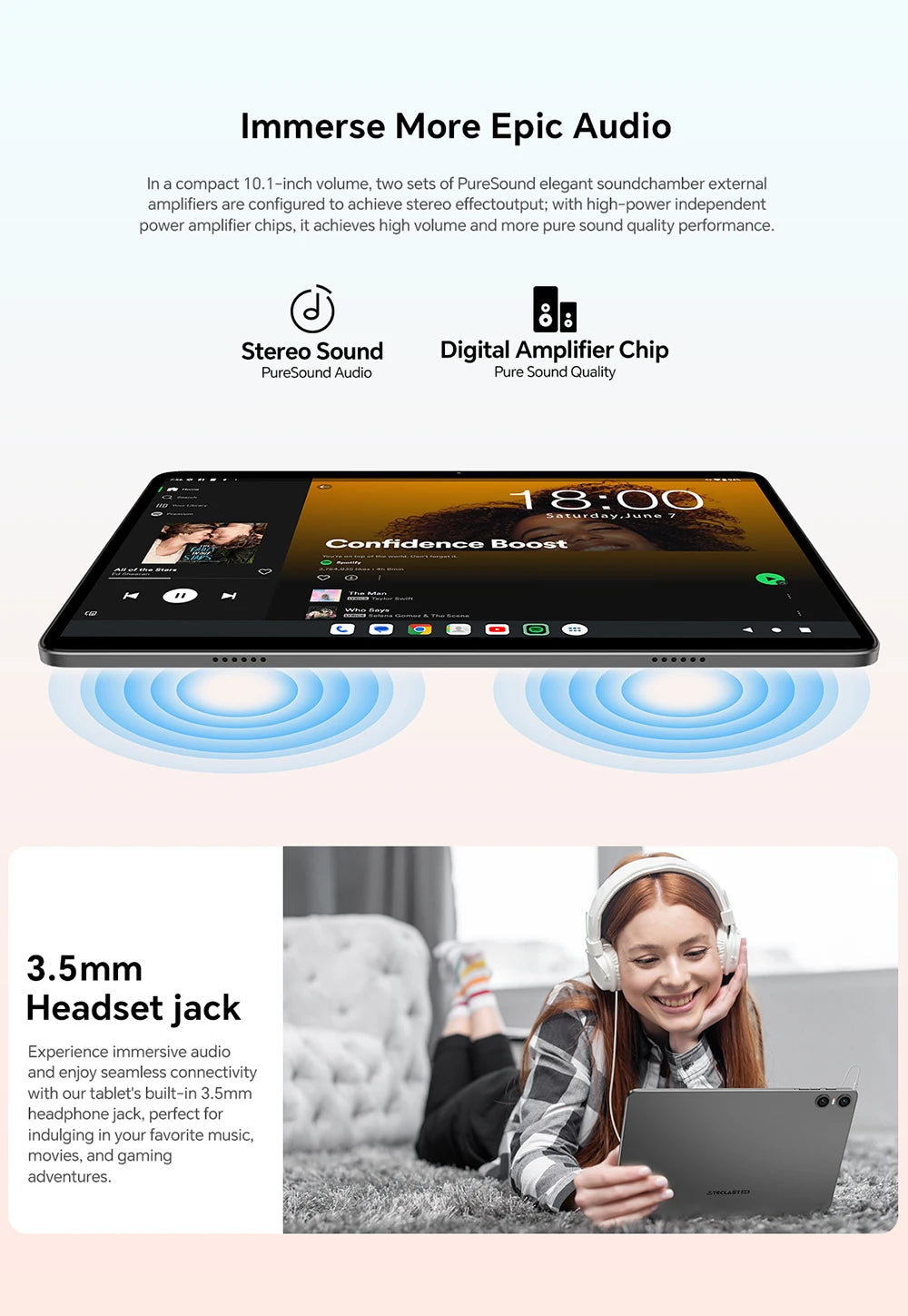 Tablet Android 16 Teclast P30T 10.1" - 12GB RAM 128GB ROM con Tastiera, Mouse, Stylus e Accessori Completi