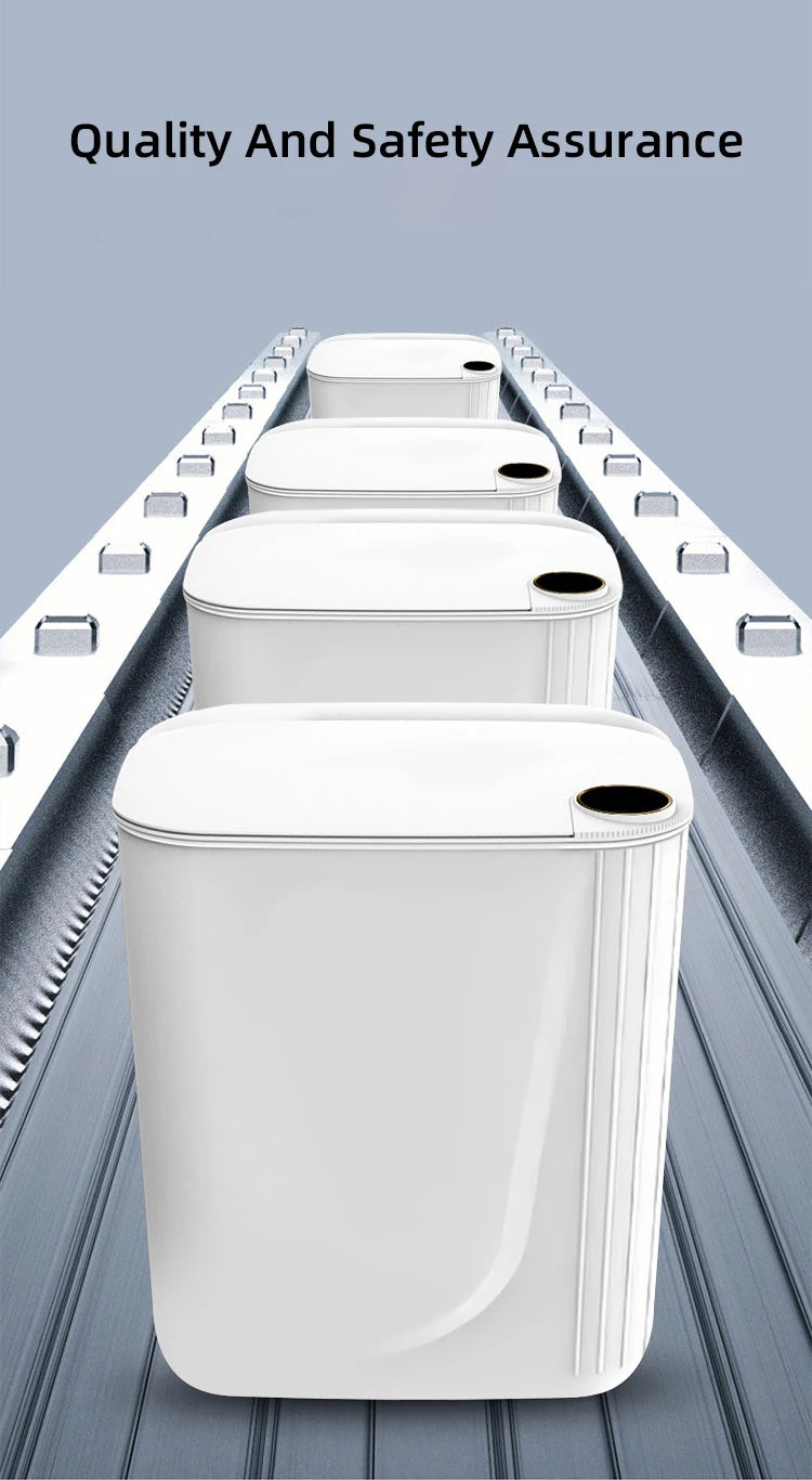 Pattumiera Smart 20L con Sensore e Display - Ricarica USB-C, Apertura Automatica per Bagno e Cucina