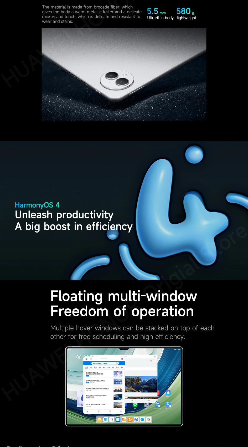 HUAWEI MatePad Pro 13.2" Tablet OLED 2.8K 144Hz - 16GB RAM 1TB, WiFi/LTE, M-Pencil