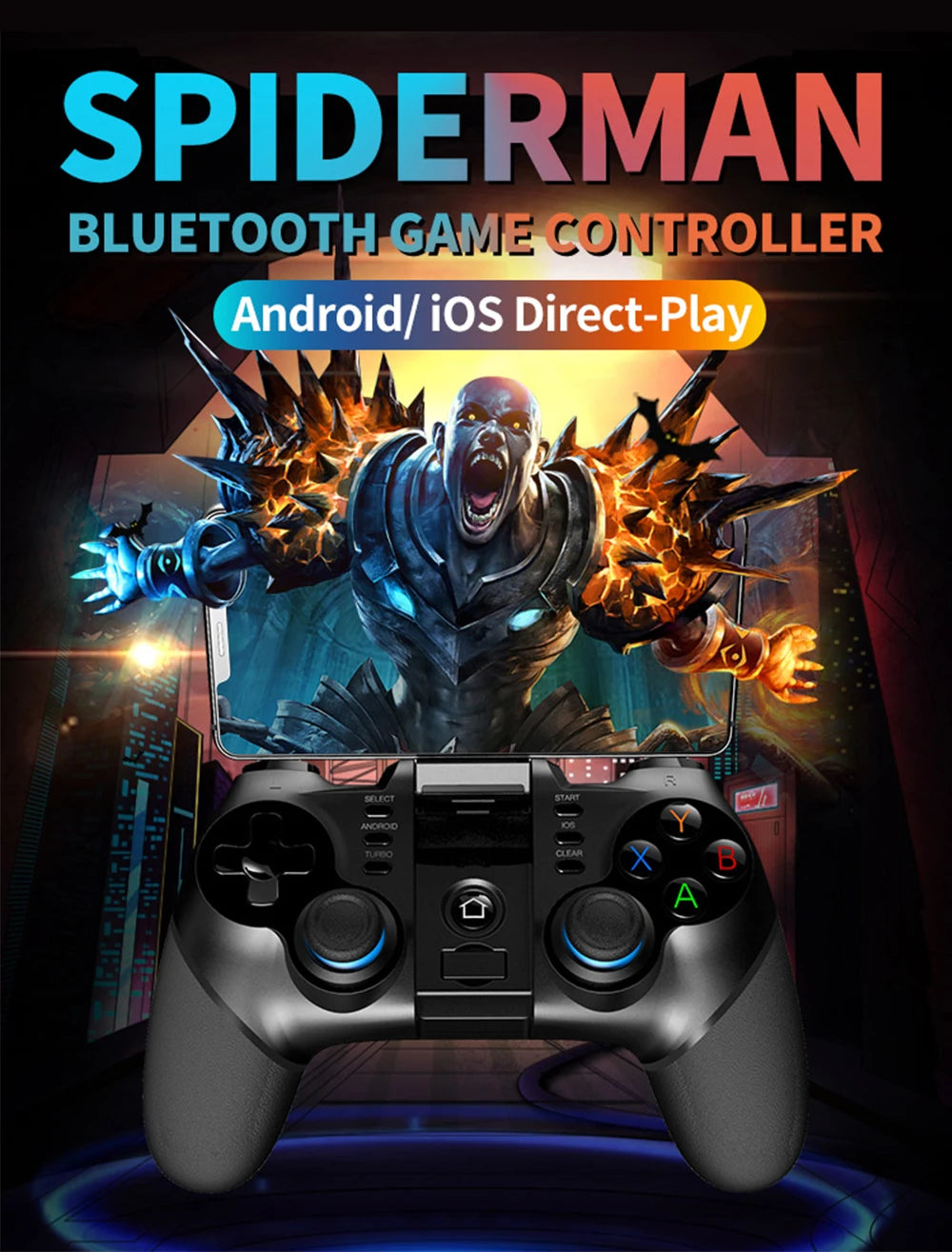 VR Shinecon 10.0 - Visore Realtà Virtuale 3D per Smartphone con Cuffie Integrate