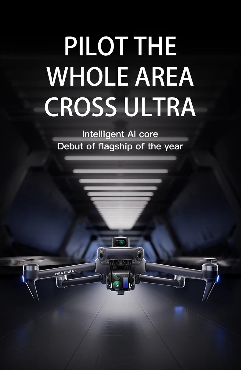 Drone GPS Professionale P7 MAX 8K - Trasmissione 20km, Radiocomando con Schermo, Brushless