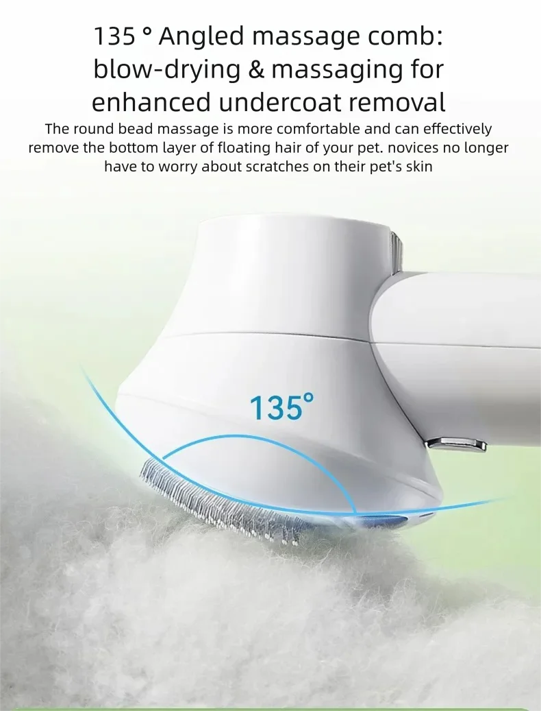 Asciugacapelli Smart 2in1 per Cani e Gatti - Phon e Spazzola con Riscaldamento