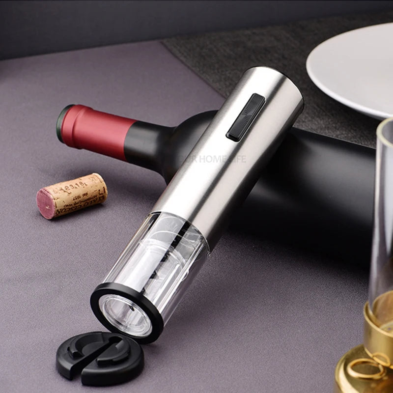 Cavatappi Elettrico Automatico Ricaricabile - Apribottiglie Vino con Tagliacapsule in Acciaio Inox