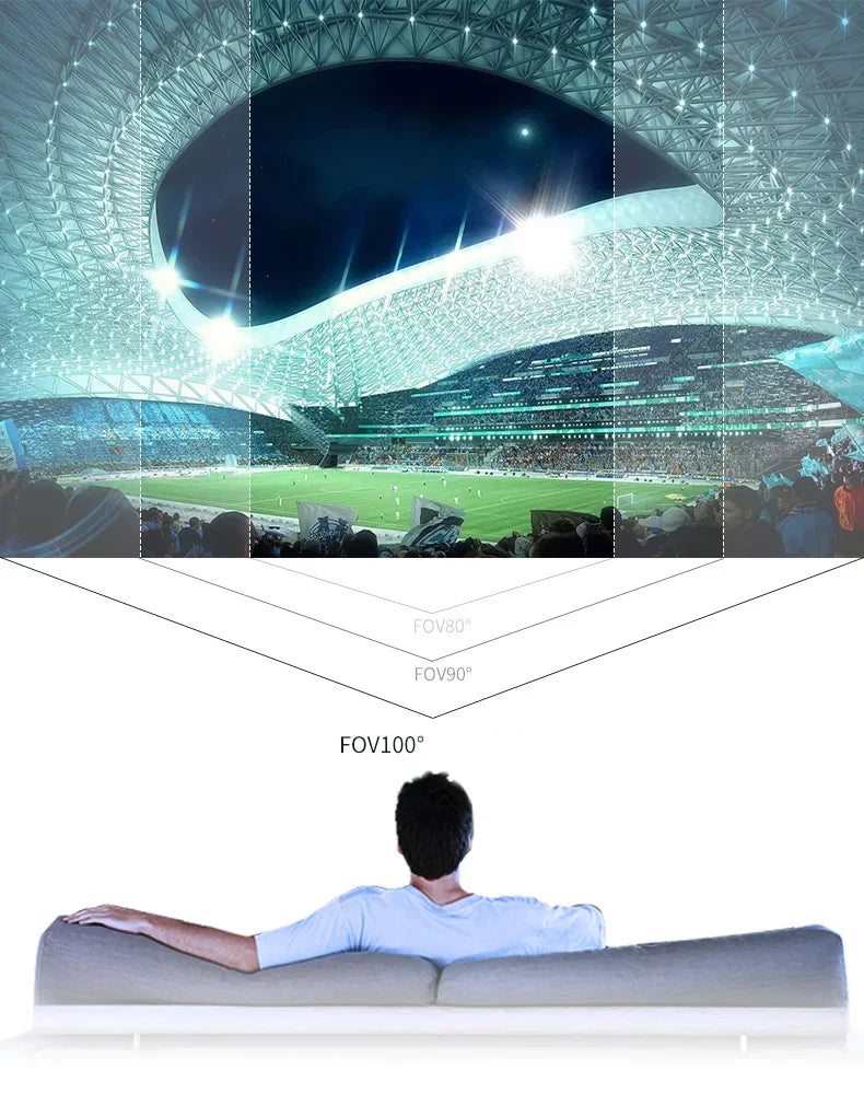 VR Shinecon 10.0 - Visore Realtà Virtuale 3D per Smartphone con Cuffie Integrate