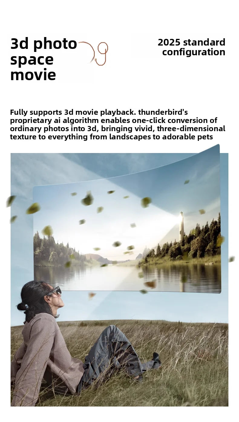 Occhiali AR TCL RayNeo Air 4 Pro - Display 135" 3D HD Cinema Privato Portatile