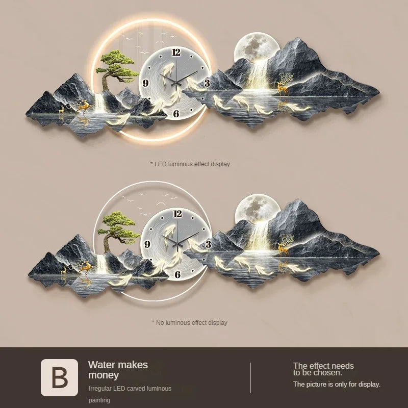 Orologio da Parete LED di Design Minimalista Nordico