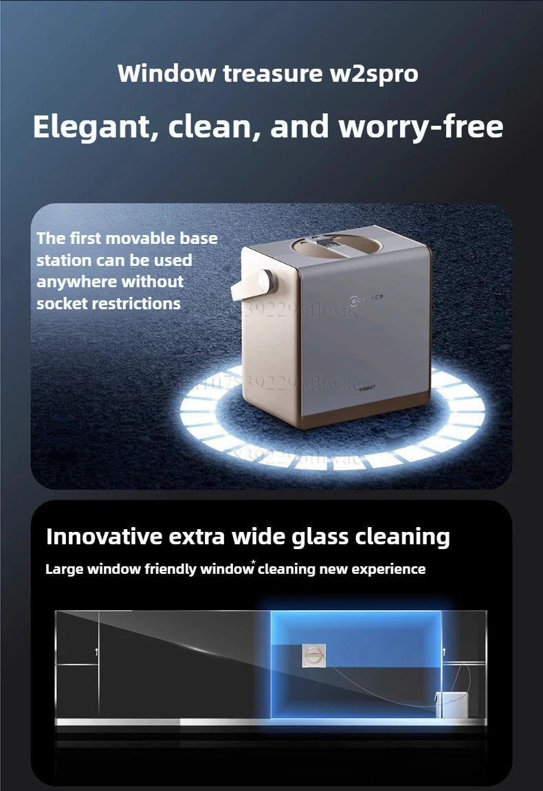 Robot Lavavetri ECOVACS WINBOT W2S PRO - Pulizia Automatica Finestre con Tecnologia Avanzata