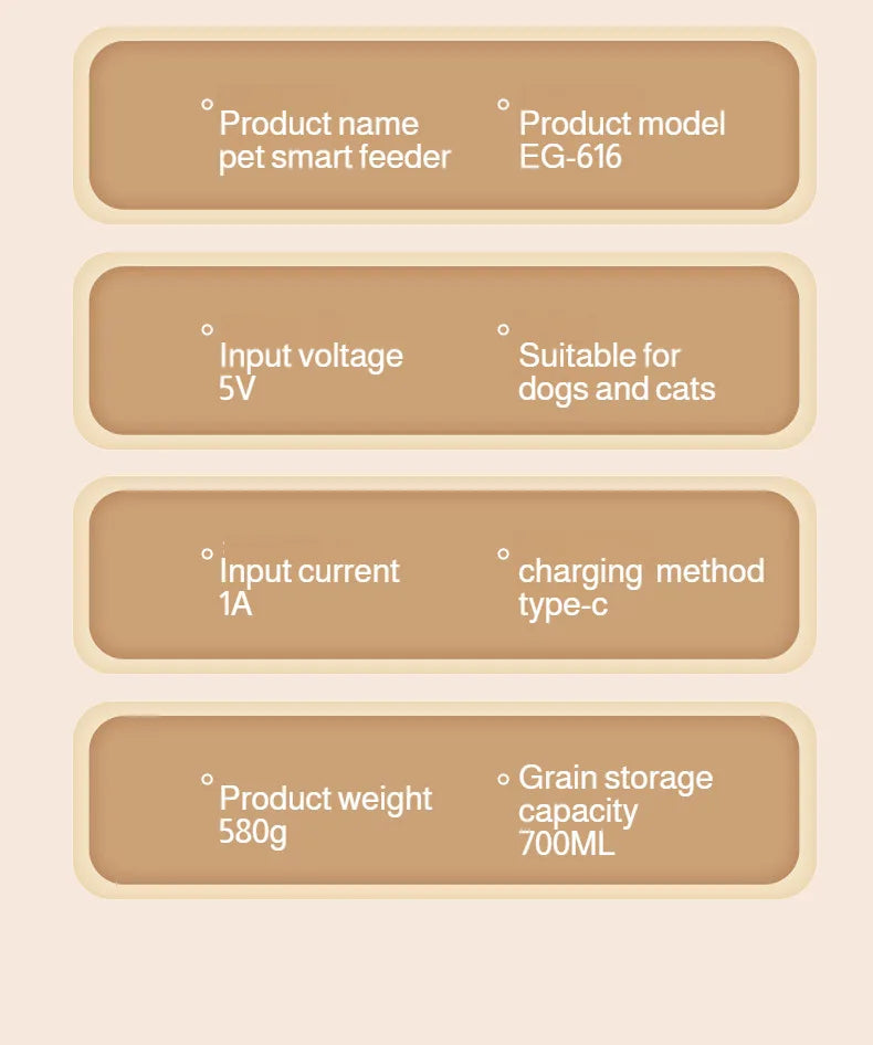 Ciotola Smart con Sensore Automatico per Cani e Gatti - Dispenser Intelligente