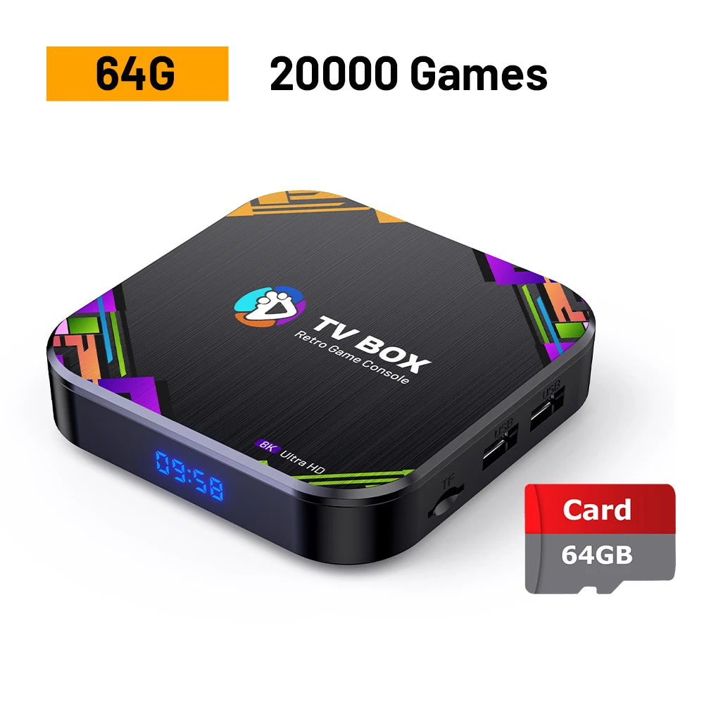 Console Retro Gaming KINHANK X8 - 30000 Giochi PS1/PSP/DC/N64/MAME con Uscita 8K HD