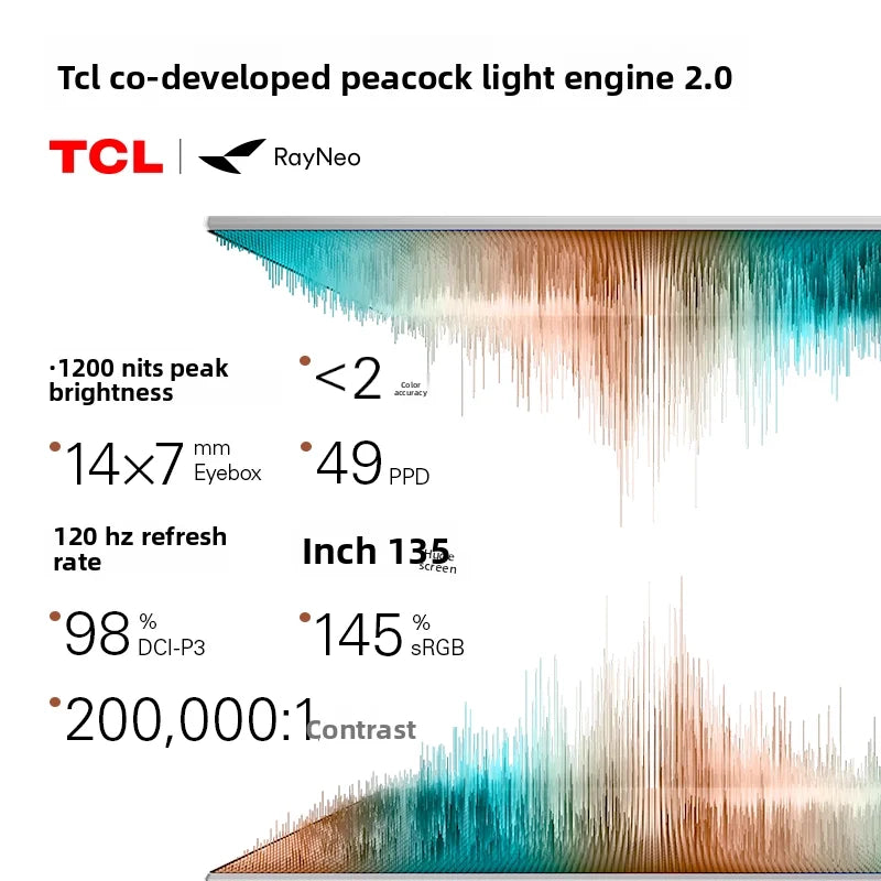 Occhiali AR TCL RayNeo Air 4 Pro - Display 135" 3D HD Cinema Privato Portatile