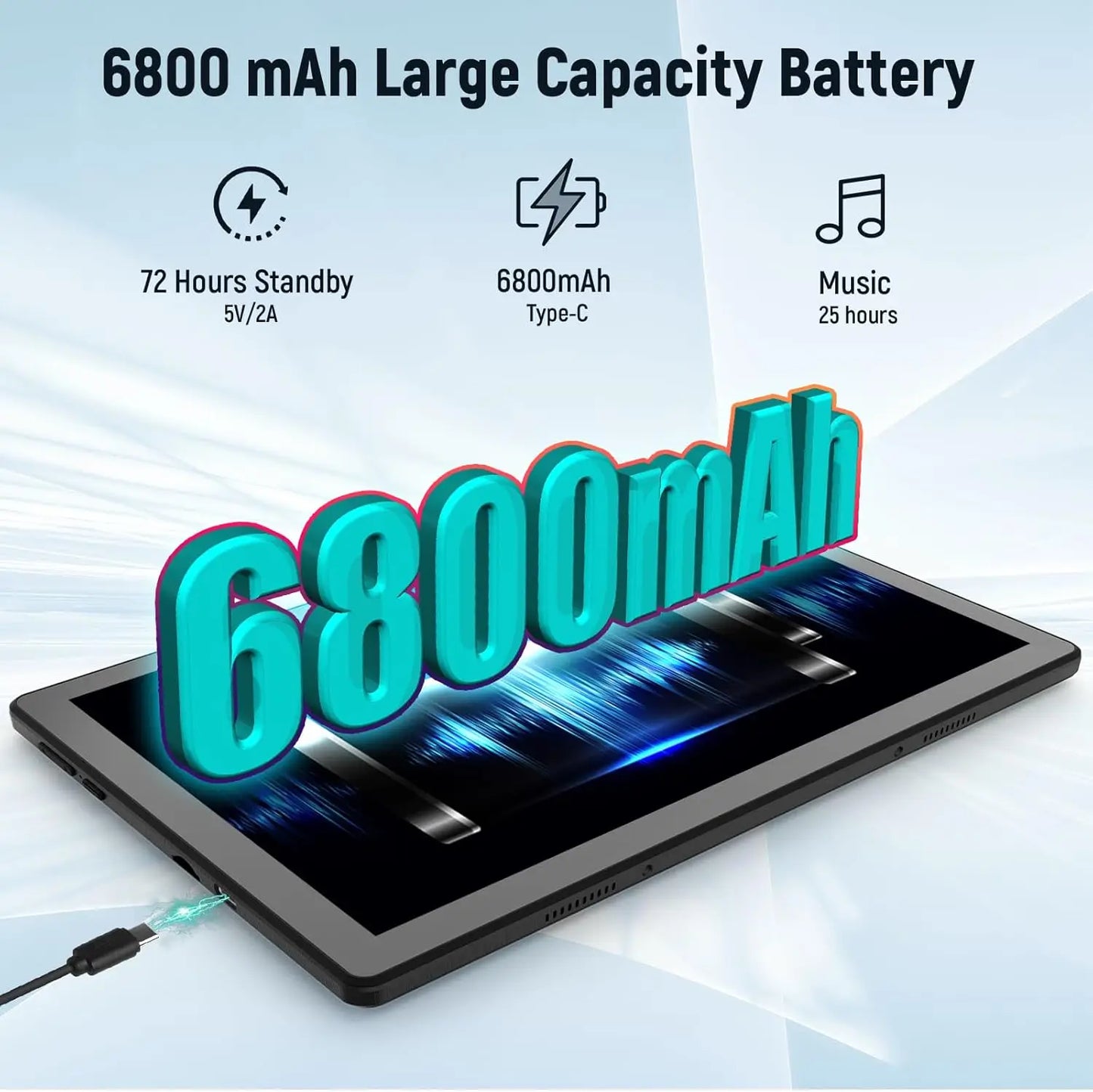 Tablet Android 11" 14GB RAM 64GB ROM - Kit Completo 8 in 1 con Tastiera, Mouse, Stylus