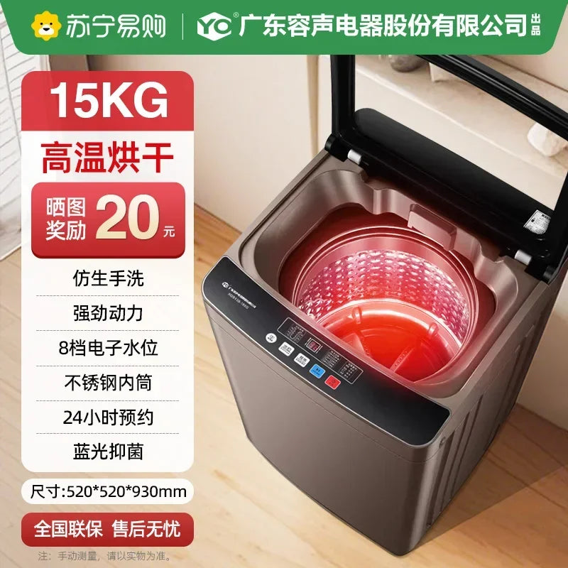 Lavatrice Automatica a Carica Dall'Alto 10-20KG - Lavaggio e Asciugatura Integrati