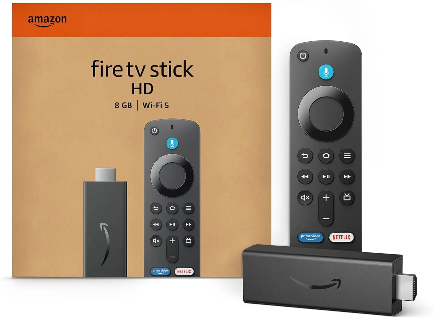 Amazon Fire TV Stick HD - Streaming TV in HD, Alexa Voice Remote, Controlli Smart Home