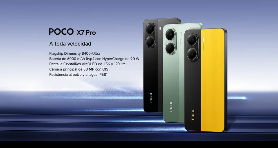 POCO X7 Pro 5G - Smartphone con Dimensity 8400-Ultra, Fotocamera 50MP, Display AMOLED 120Hz