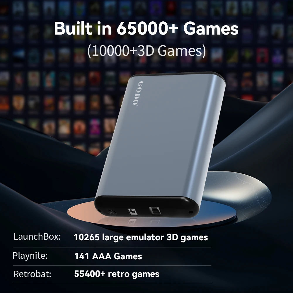 Console Retro Gaming Portatile 6TB - 65000+ Giochi 3D/AAA/Retro per PS5/PS4/PS3/PS2/Xbox/Switch