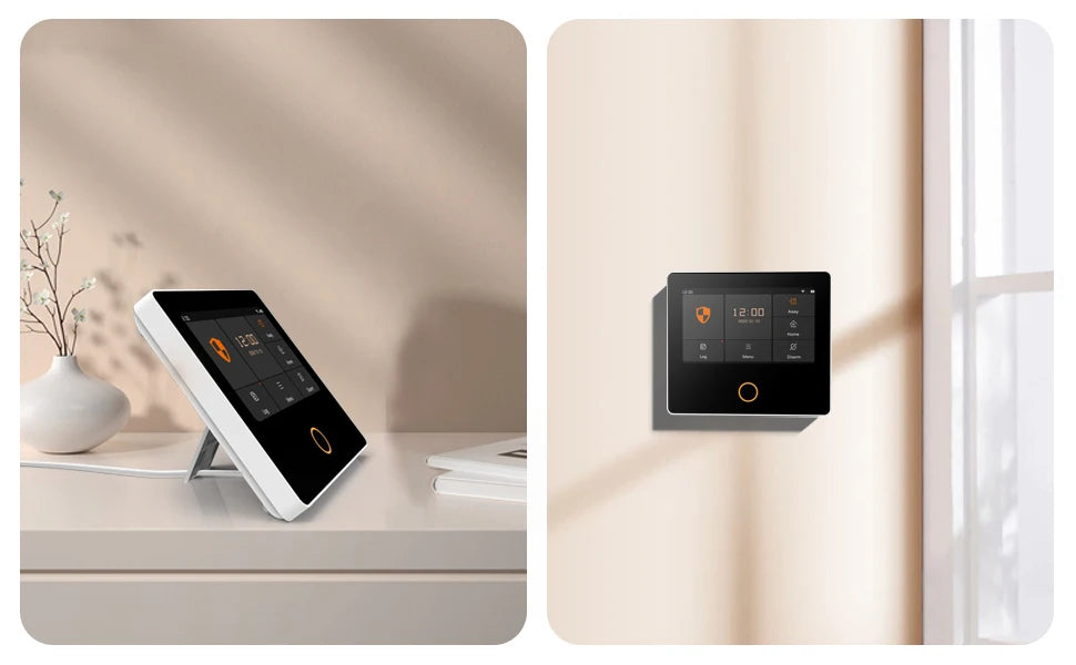 Kit Allarme Casa WiFi Smart con Display Touch 4.3" - Sistema Antifurto Wireless Tuya con 10 Lingue e Controllo App