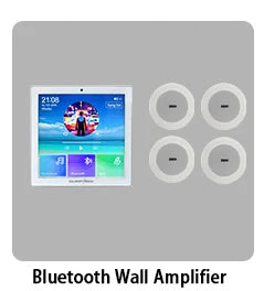 Amplificatore Home Theater WiFi Bluetooth Android 10.0 - Touch Screen 4", Controllo Vocale, 4 Canali
