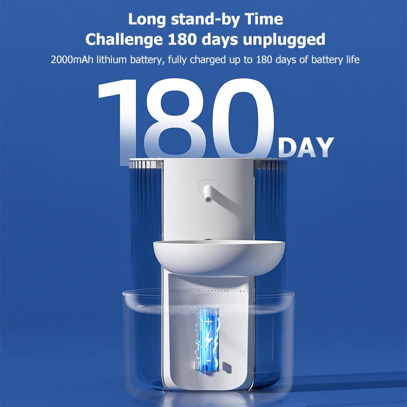 Fontanella Smart Wireless per Cani e Gatti - Dispenser Acqua Automatico Ricaricabile