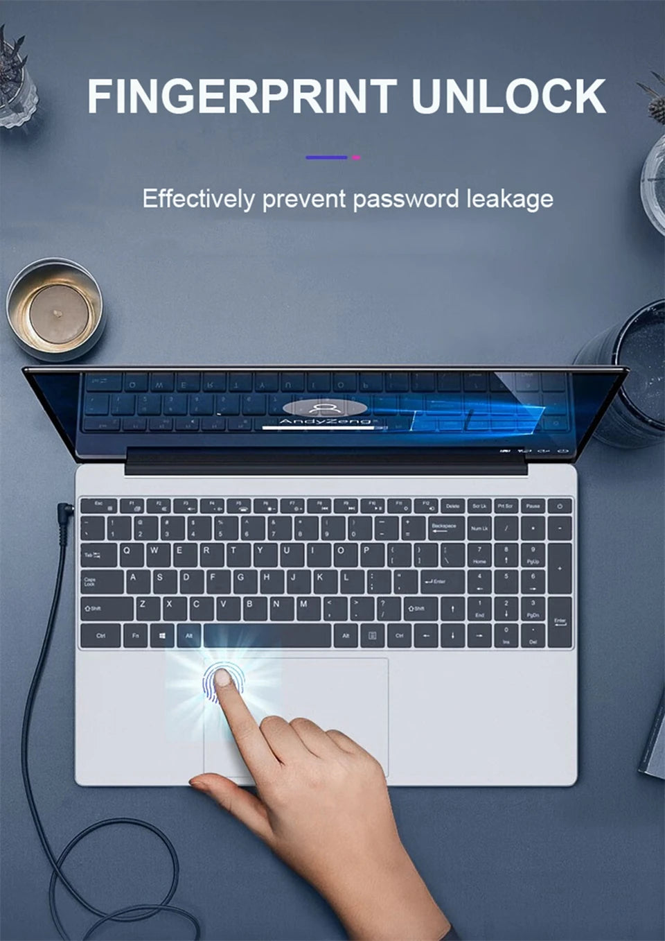 Laptop 15.6" Intel Core i7 | 16GB RAM | SSD | Windows 11 Pro | Riconoscimento Impronte Digitali